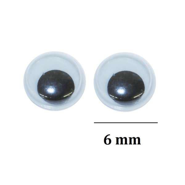 Olho Móvel 6mm Pacote com 10