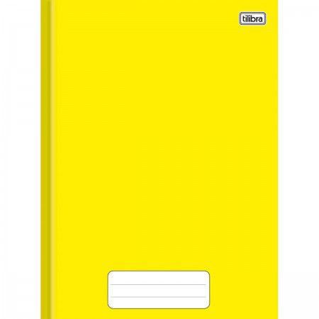Caderno Brochura Universitário Capa Dura Tilibra Amarelo 20cm x 27cm R.235881 Com 80 Folhas