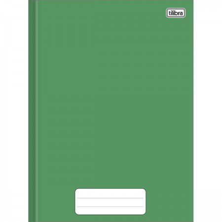 Caderno Brochura Universitário Capa Dura Tilibra Verde 20cm x 27cm R.235911 Com 80 Folhas