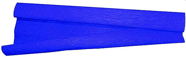 Papel Crepom Encerado Azul Escuro 48cm x 2 Metros Comprimento Unidade
