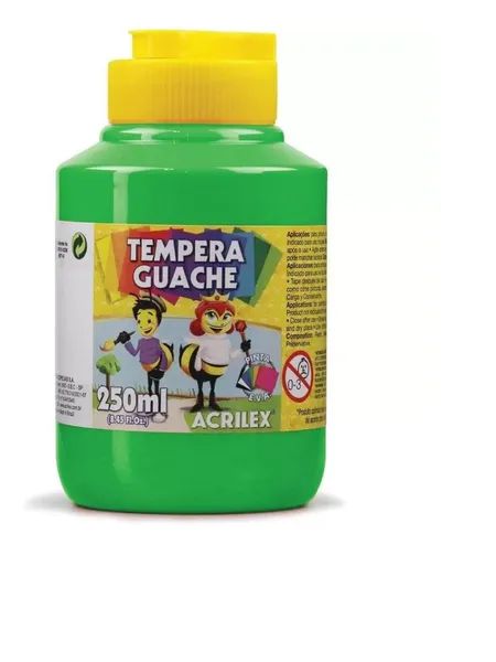 Tinta Guache Acrilex Verde Folha 250ml Unidade