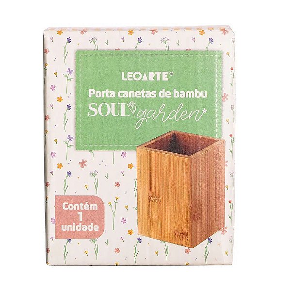 Porta Lápis/ Canetas Leonora Soul Garden Bambu R.97703 Unidade