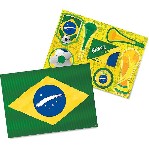 Kit Decorativo Festcolor Brasil - Copa do Mundo 2022 - Unidade