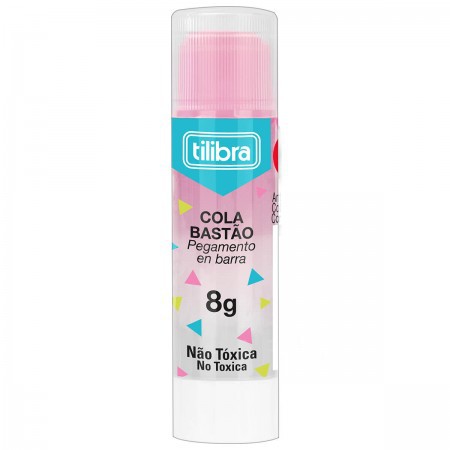 Cola Bastão Tilibra Transparente Colorida Cor Sortida 8 Gramas R.314692 Unidade