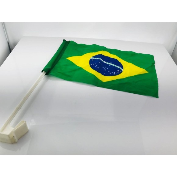 Kit 100 Haste De Plástico Para Bandeira Brasil Para Carro - Preta