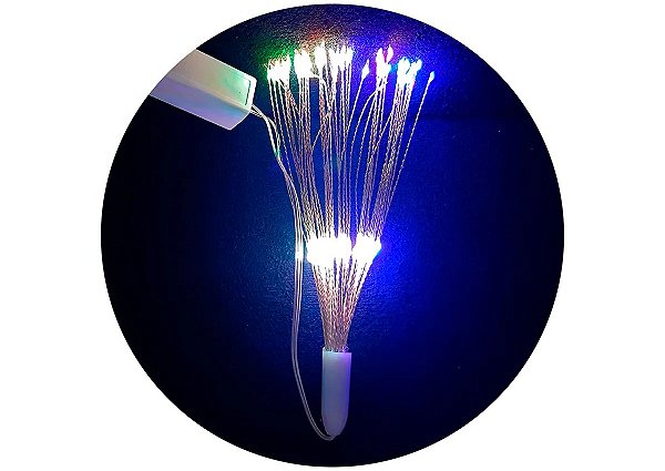 Pisca Pisca Natal Luminária Com 100 Leds Coloridos Fio Arame Bivolt 15cm Comprimento R.21021 - Bivolt