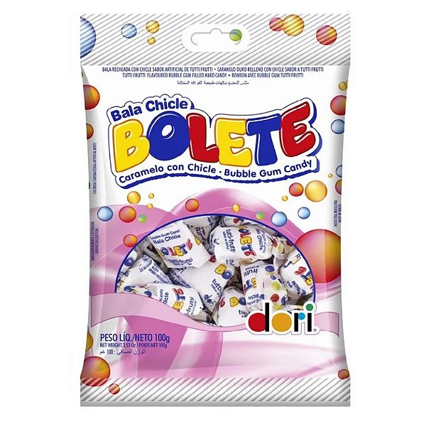 Bala Dori Bolete Tutti Frutti 100 Gramas R.9012050 Unidade