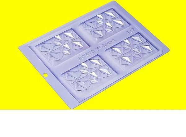 Forma Acetato Para Chocolate Páscoa Tablete 3D R.447 Unidade