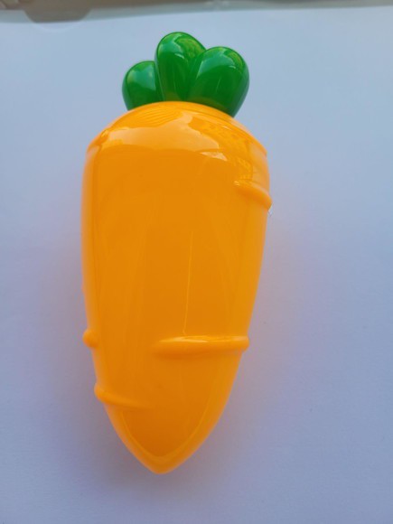 Mini Embalagem Acrílica Páscoa Formato Cenoura 10cm Pacote Com 12