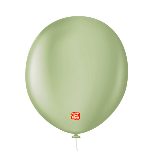 Bola Látex Lisa São Roque Uniq Verde Eucalipto Número 16 Pacote Com 10