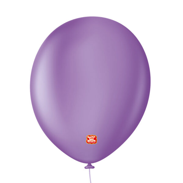 Bola Látex Lisa São Roque Uniq Lilás Lavanda Número 16 Pacote Com 10