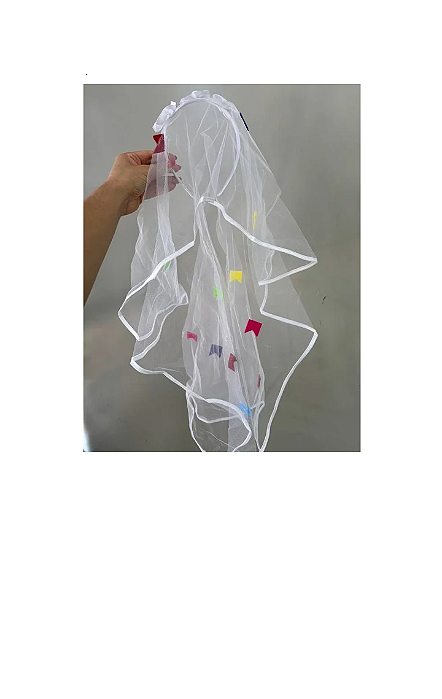 Tiara Arco Véu De Noiva Bandeirinhas Coloridas R.YDH-2657