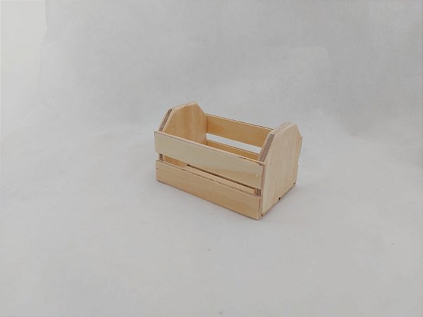 Mini Caixote De Madeira Pequeno 11,8cm x 7cm x 7cm - Unidade