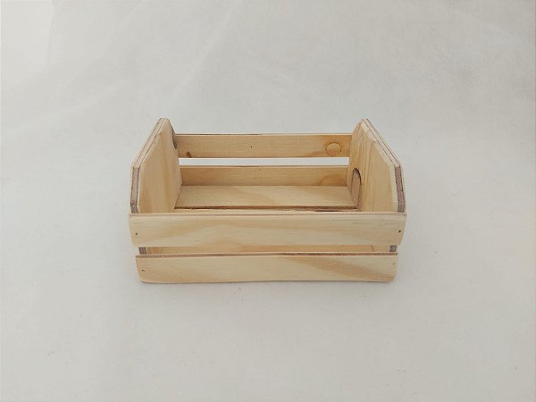 Caixote De Madeira Médio 16cm x 12cm x 7cm - Unidade