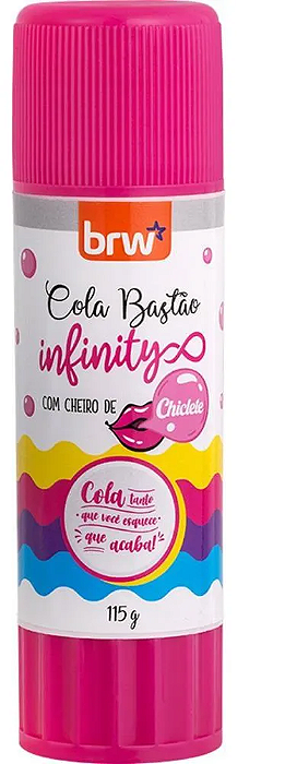 Cola Bastão Gigante BRW Infinity 115g com Cheiro de Chiclete – Ref. CO1208
