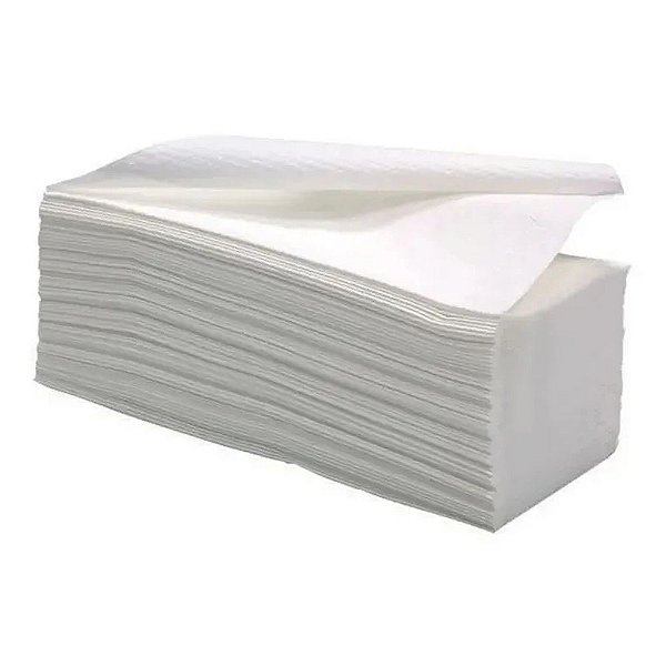 Papel Toalha Interfolha Branco Plus 20cmx21cm 1000 Unidades