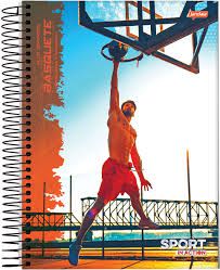 Caderno Capa Dura Jandaia 20X1 Esp Univ 400 Folhas Sport R.52668