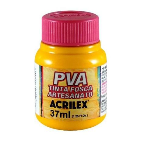 Tinta Plástica Acrilex Pva 37Ml Amarelo Ouro 032400505