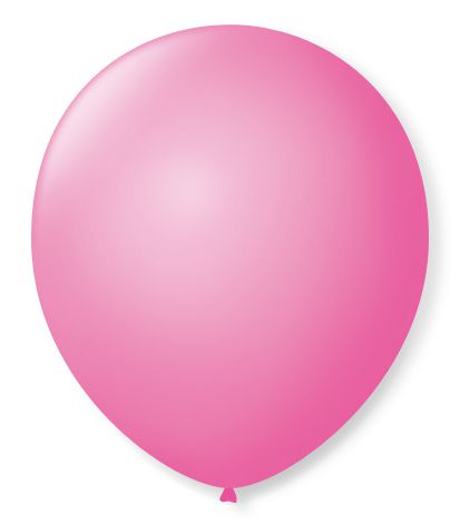 Bola Látex Liso Redondo São Roque Rosa Tutti Frutti Número 8 Com 50