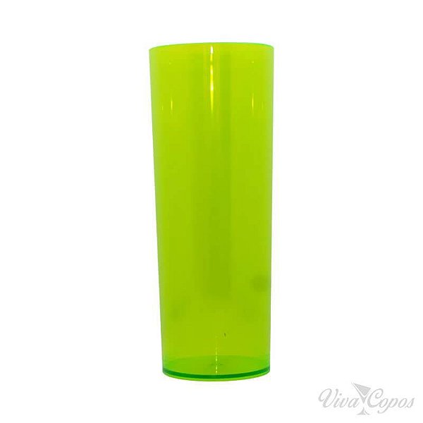 Copo Long Drink Verde Limao Transparente 300ml Unidade