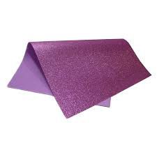 Placa Eva Com Glitter Violeta 40cmx48cm Unidade