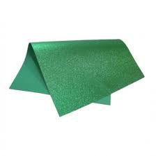Placa Eva Com Glitter Verde 40cmx48cm Unidade