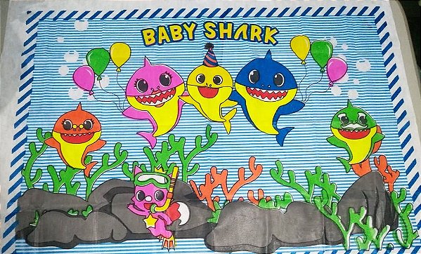 Painel Tnt Baby Shark Unidade