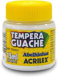 Tinta Guache Acrilex 15ml Branco R.020150519 Unidade