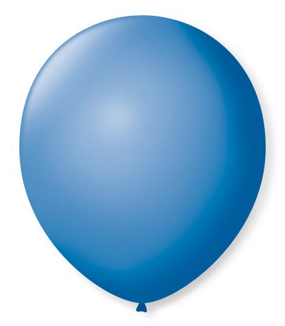 Bola Látex Lisa São Roque Azul Turquesa Número 9 Com 50