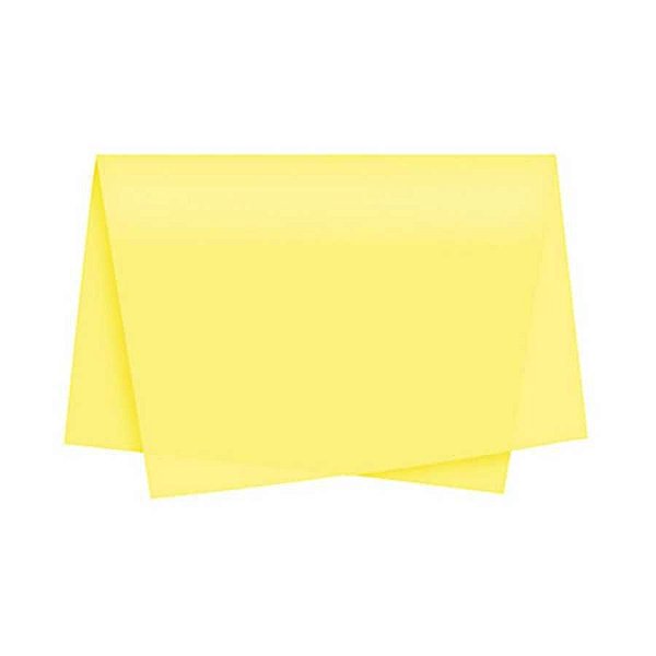 Papel de Seda Amarelo 48cm X 60cm Unidade