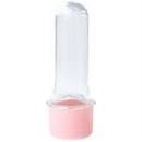 Tubete Cristal Tampa Rosa Bebe 8 cm Com 10