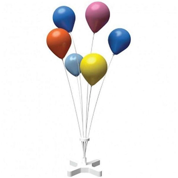 Suporte de Fibra para Balão Cor Branco 60 Centímetros Com 6 Hastes R.dc1013/3030/1020 Unidade