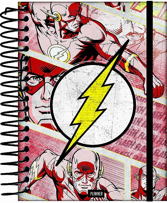 Agenda Espiral Planejamento (planner) Jandaia Dc Comics Capa Sortida 17cm x 24cm Com 160 folhas R.66977 Unidade