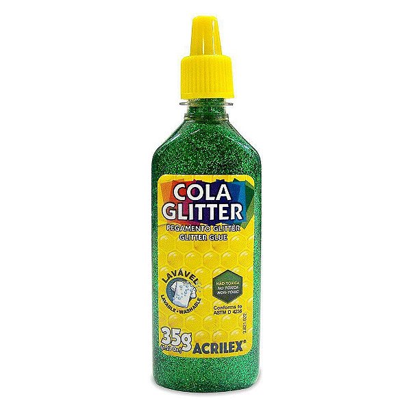 Cola Com Glitter Acrilex Verde 15gr R.029050206 Unidade