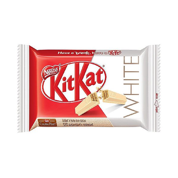 Wafer Chocolate Kit Kat Branco Nestle 41,5 Gramas Unidade