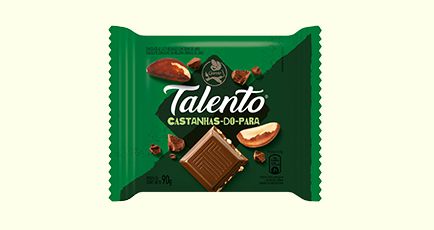 Chocolate Garoto Talento Tablete Castanhas Do Pará 90 Gramas Unidade