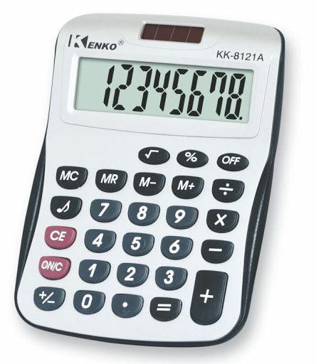 Calculadora Eletrônica 11cm x 15cm R.KK8121A Unidade