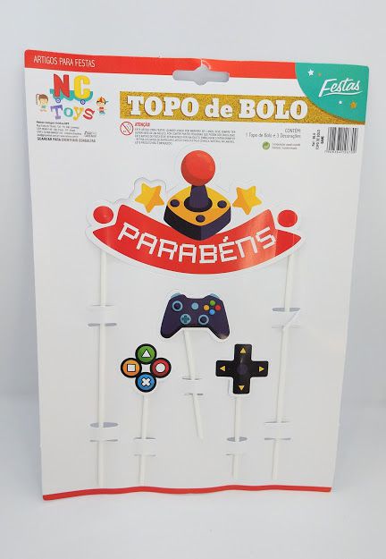 Topo De Bolo Personalizado Video Game Jogos