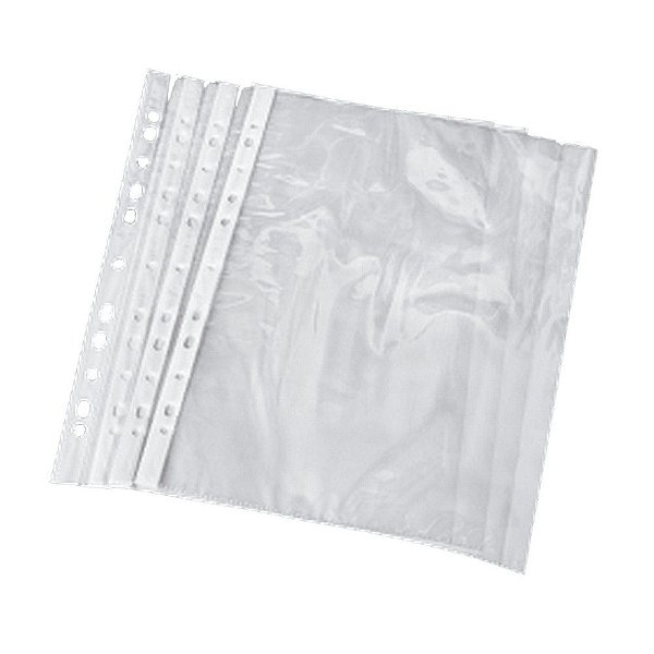 Envelope Plástico Transparente Com 11 Furos Tamanho A4  21cm x 29cm R.97717 Unidade