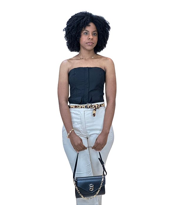 Blusa cropped corselet • OPEN