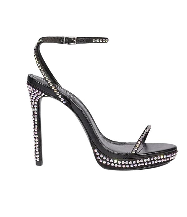 Sandalia Eye Glam Couro Preta • SCHUTZ