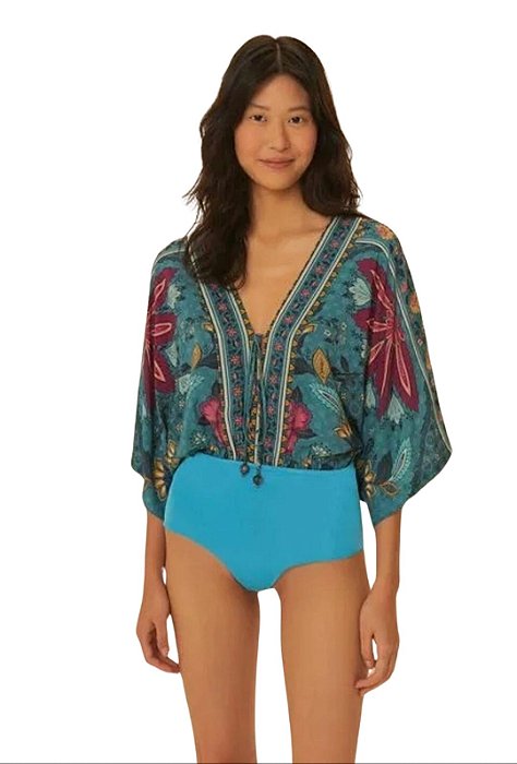 Body estampado amaral azul cianita • FARM