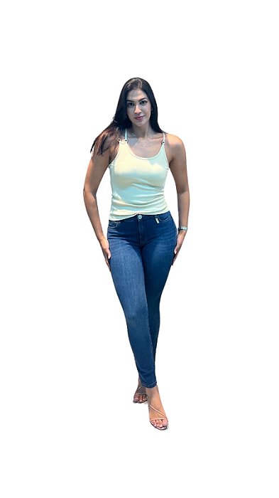 Calça jeans reta longa • SOMMER