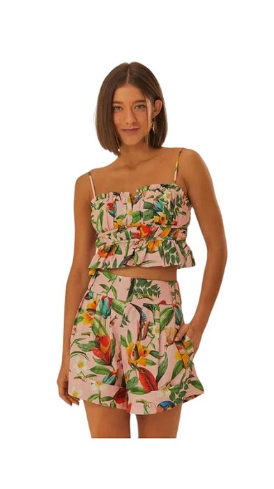 Short Estampado Colagem Brasil • FARM