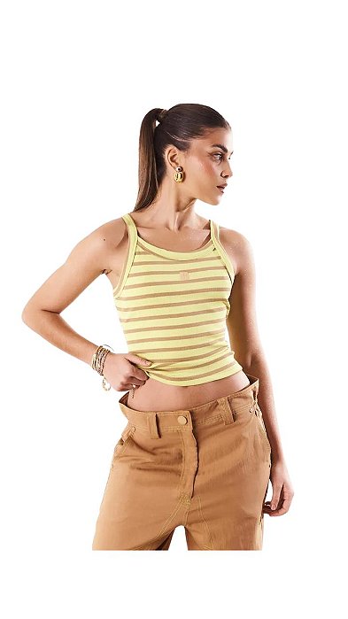 Regata Cropped Slim Listrada Cut Out • OPEN