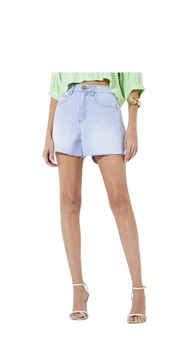 Short Vintage Jeans Delave Barra A Fio • SOMMER