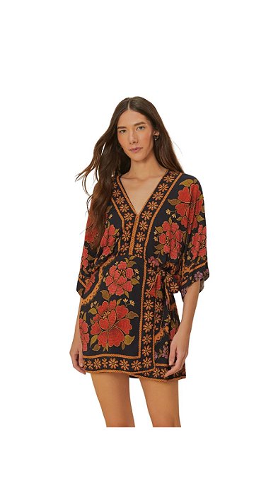 Vestido Curto Estampado Madalena • FARM
