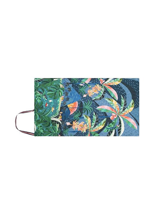Canga Bolsa Rio De Mosaico Achadinhos - Azul | Farm Praia • Farm Marinho