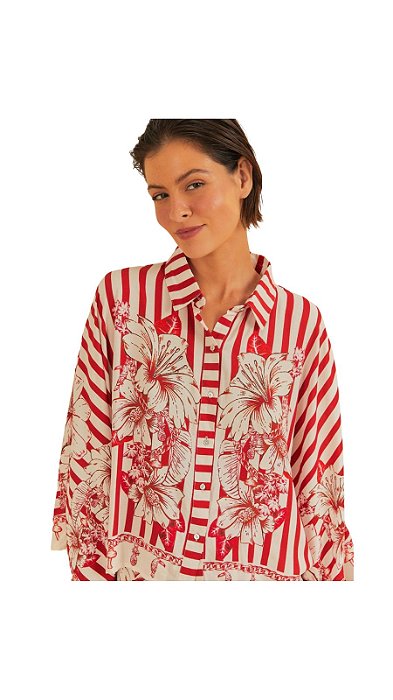 Camisa Estampada Aurora Tropical • FARM