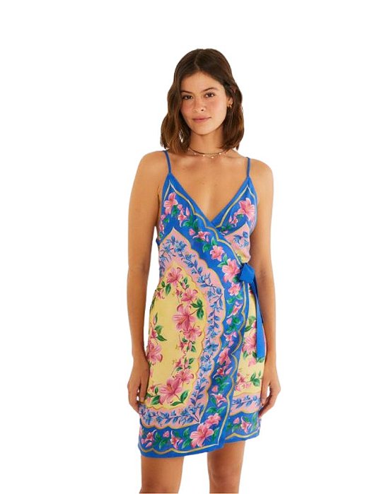 Vestido Curto Lena • Farm Azul